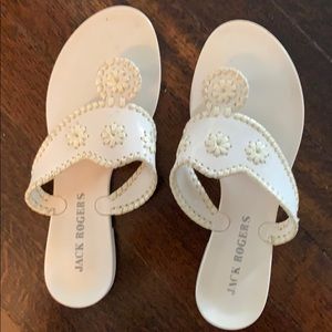 Jack Rogers jellies. Size 7. White.